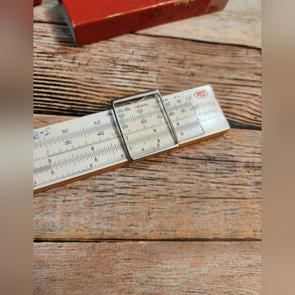 Vintage 1970s 10" Fredrick Post Manheim Logarithmic Student Slide Ruler - Picture 4 of 10
